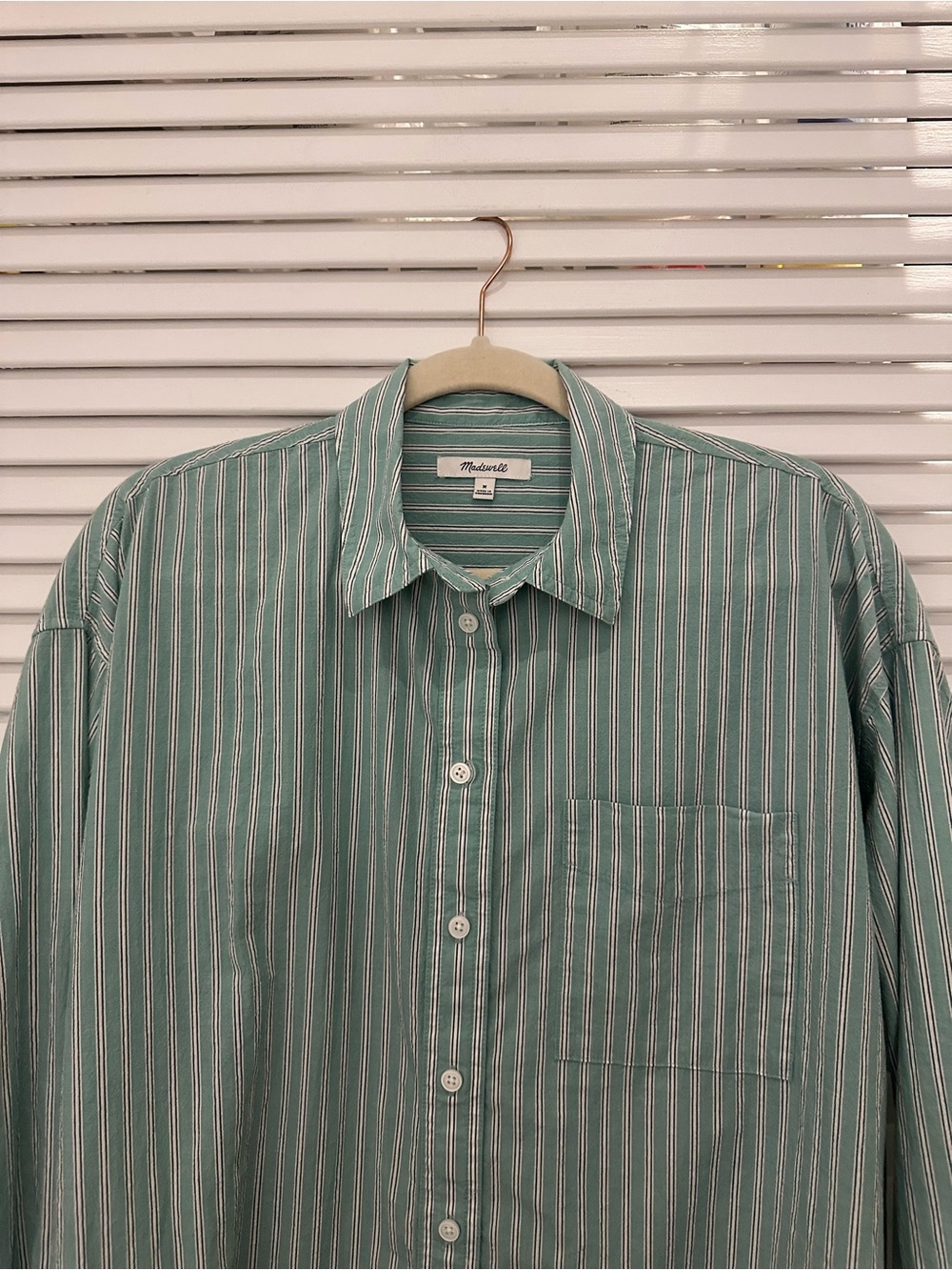 Madewell Signature Poplin Oversized Shirt - Picture 2 of 11